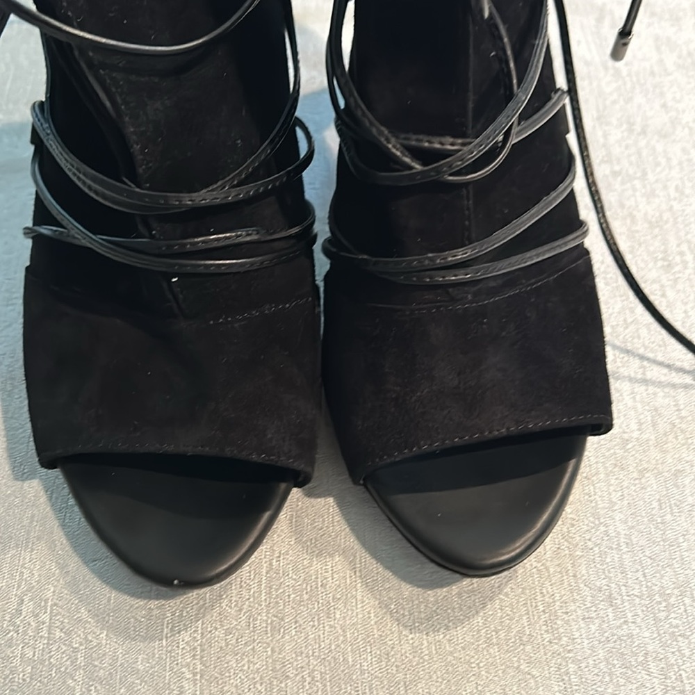Franco Sarto Women’s ‘Quinera’ Peep Toe Sandal Bow Tied Shoes Size 7.5 - Picture 5 of 12